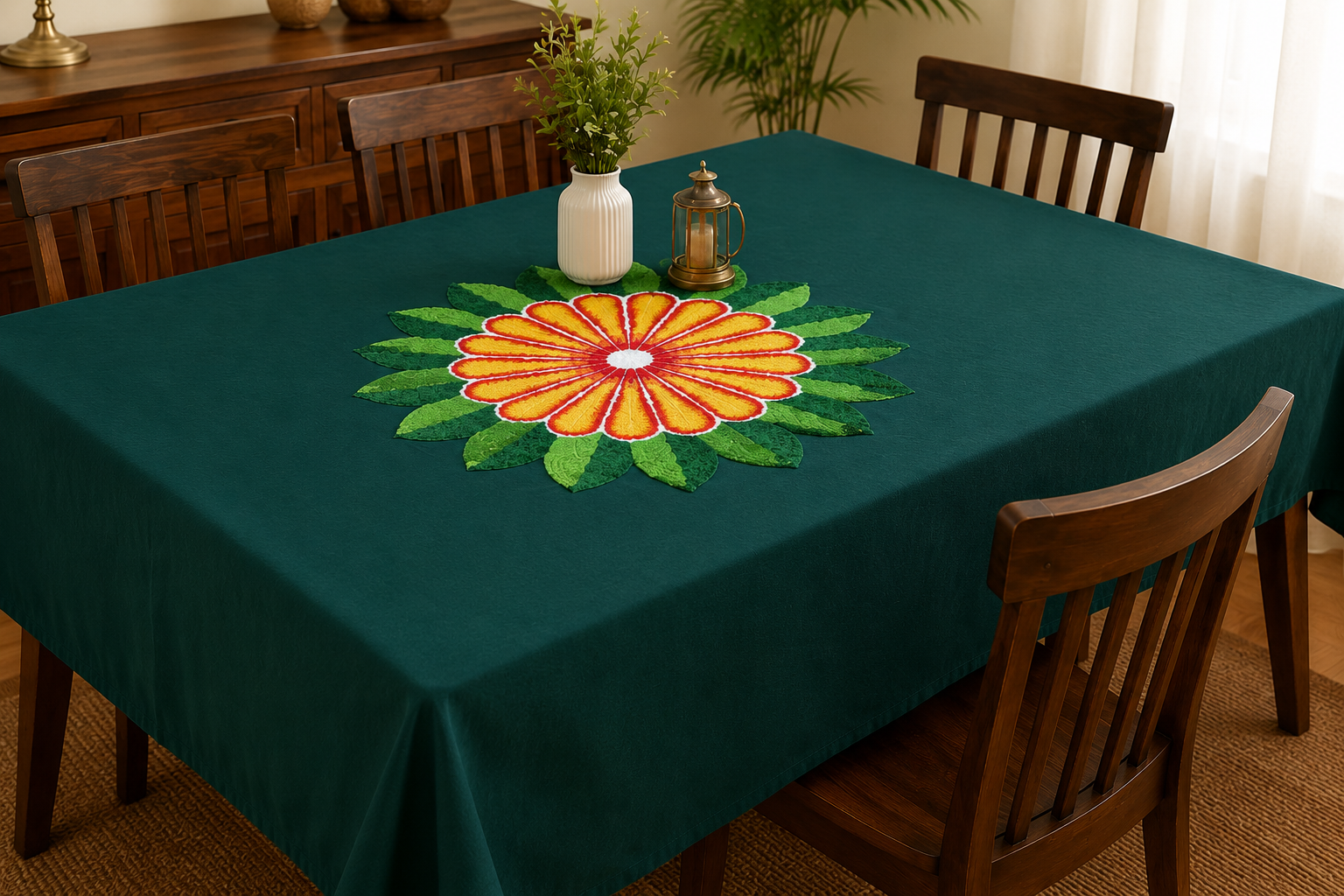 Rangoli Design Table Cover